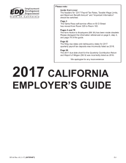 California Employer's Guide, 2011
