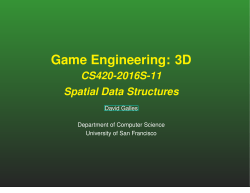 Spatial Data Structures