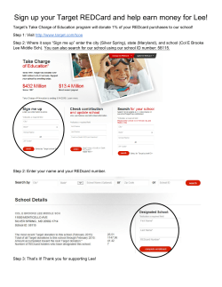 How to sign up your Target RED Card