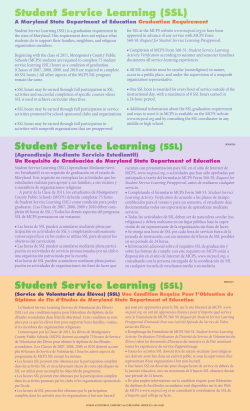 Multilingual Student Service Learning Information Sheet