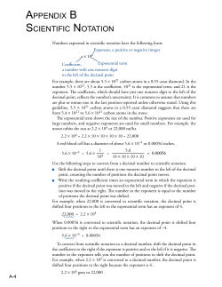Appendix B: Scientific Notation