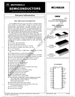 Motorola MC146818A Real Time Clock Plus Ram (RTC)