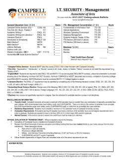 Associate of Arts in Information Technology Security - Management