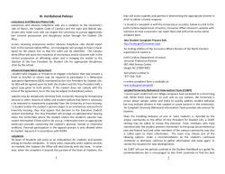 Institutional Policies