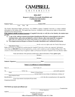 2016-2017 FERPA Release Notary Version