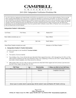 15.16 IV6 Independent Verification Worksheet