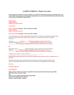 Sample Thank You Letter