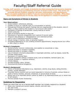 Faculty Referral Guide