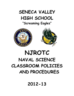 NJROTC Policies 2012-13