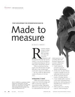 "Made to Measure"