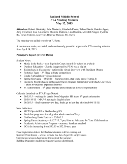 May 2015 Monthly Meeting Minutes