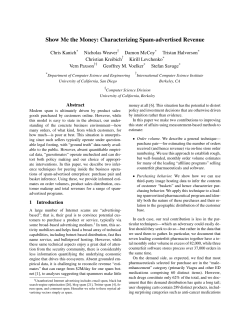 Show Me the Money: Characterizing Spam-advertised Revenue