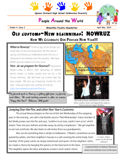 Old Customs - New Beginnings: Nowruz (How Persian people celebrate the New Year!!)