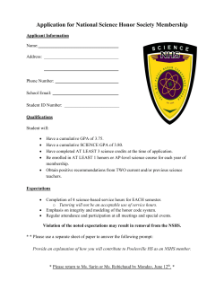 Membership Application