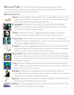 IB Learner Profile