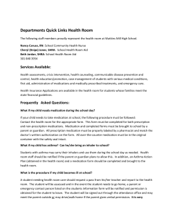 Health Room Information