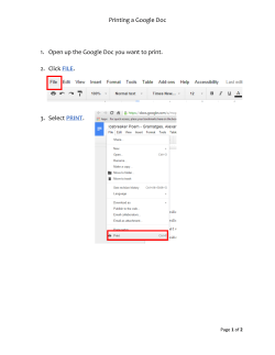 Printing a Google Doc 102114