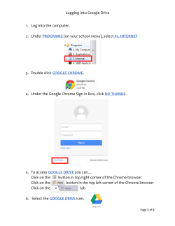 Logging Into Google Drive