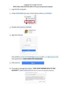 Logging Into Chrome