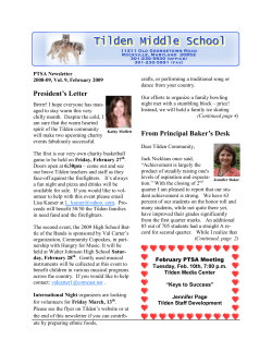 Feb. 2009 newsletter