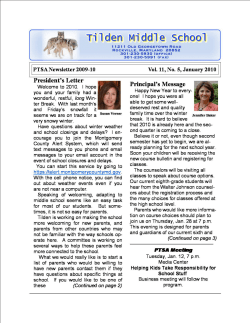 Tilden Times - January 2010