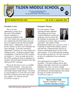 September 2011 Newsletter