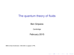 Ben Gripaios, 16th February 2015 [PDF 1.12MB]