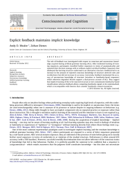 Mealor, A. D., Dienes, Z.