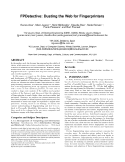 FPDetective: Dusting the Web for Fingerprinters