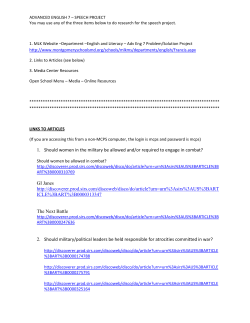 Speech Project Resources