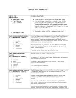 How Do I Write the Speech?