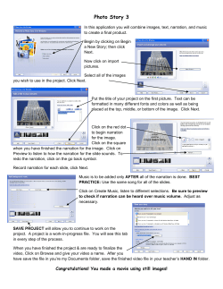 Photostory 3 Quickstart