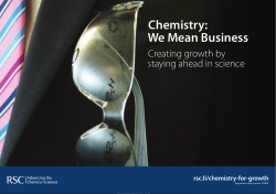 Creating growth by staying ahead in science