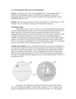 Lab 9--Topographic maps