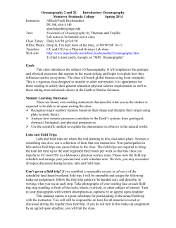 Spring 2014 Syllabus