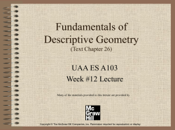 Lec11 Descriptive Geometry.ppt