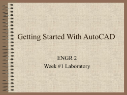 Getting Started with AutoCAD