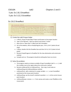 Lab2 -- DrawRect, GrowMan