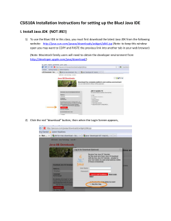 Installing BlueJ from web