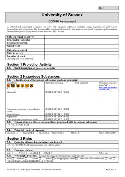 COSHH assessment [DOC 125.50KB]