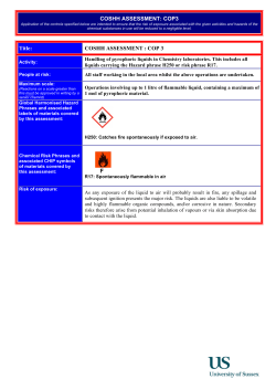 COP3 revised Handling of pyrophoric liquids [PDF 239.59KB]