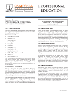 Professional Education