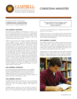 Christian Ministry