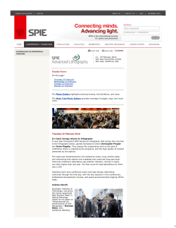 Andrew Estroff wins Best Student Paper honors at SPIE Advanced Lithography 2010