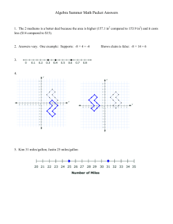 CC Algebra Answer Key