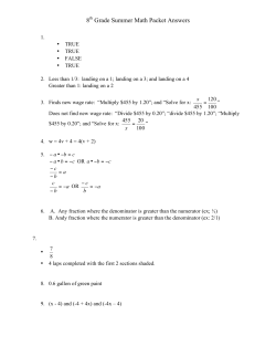 CC Grade 8 Answer Key