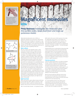 EDTA - magnificent molecules