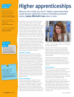 Higher apprenticeships