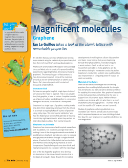 Magnificent molecules - graphene
