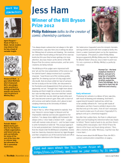 Jess Ham - Bill Bryson Prize winner 2012